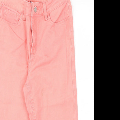 YNXDJ Womens Pink   Capri Jeans Size 6 L20 in
