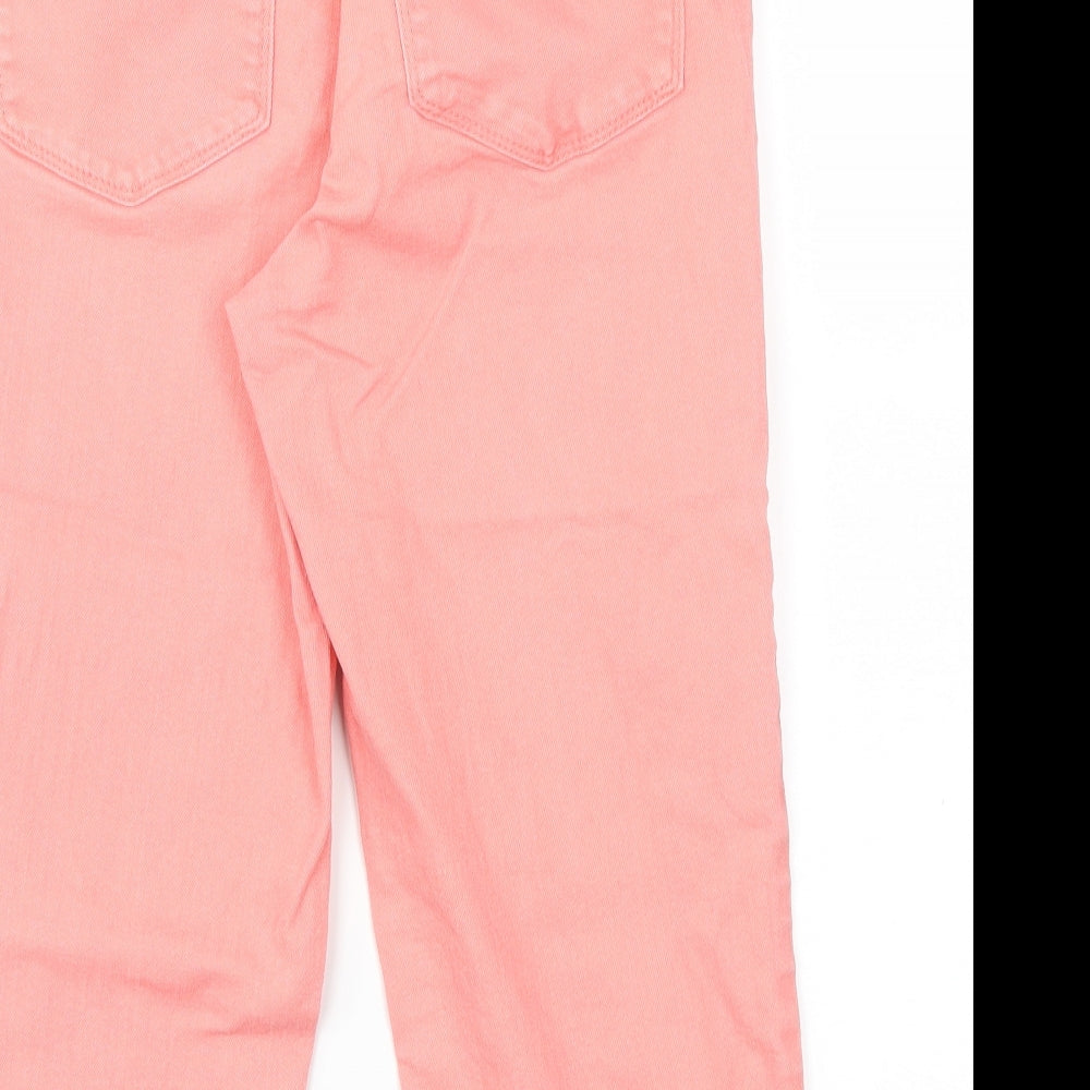 YNXDJ Womens Pink   Capri Jeans Size 6 L20 in