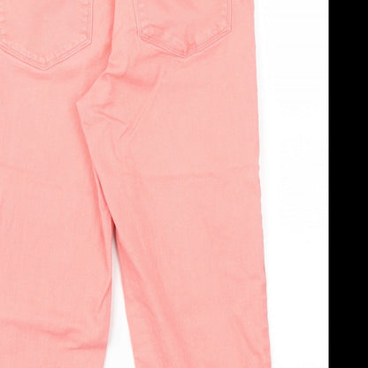 YNXDJ Womens Pink   Capri Jeans Size 6 L20 in