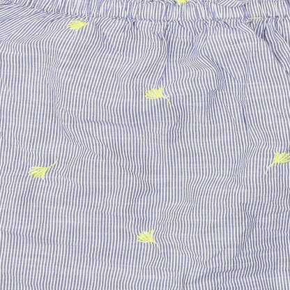 F&F Womens Blue Floral  Basic T-Shirt Size 6