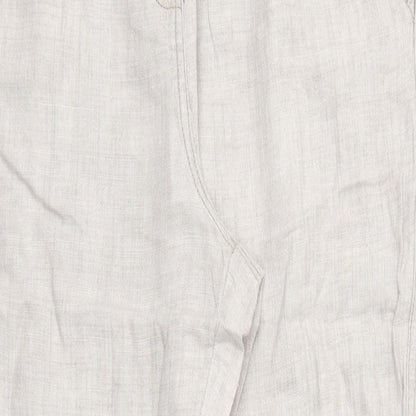 Womens UK Size 14 Moda Regular Fit  Beige Trousers