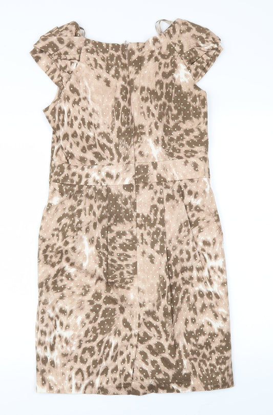 Next  Womens Brown Animal Print  Fit & Flare  Size 10