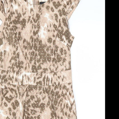 Next  Womens Brown Animal Print  Fit & Flare  Size 10