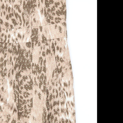 Next  Womens Brown Animal Print  Fit & Flare  Size 10