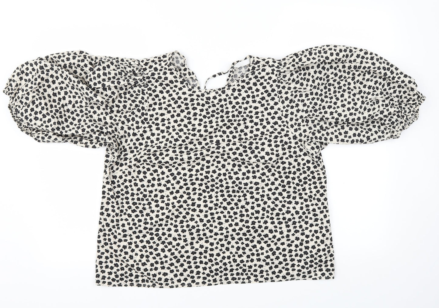 Womens UK Size S H&M White Basic T-Shirt