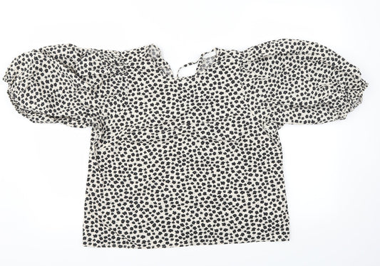 Womens UK Size S H&M White Basic T-Shirt