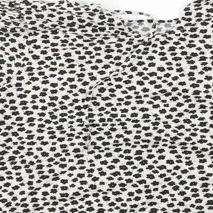 Womens UK Size S H&M White Basic T-Shirt