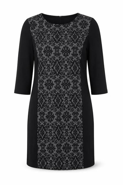 TIGI  Womens Black Animal Print  Fit & Flare  Size 10