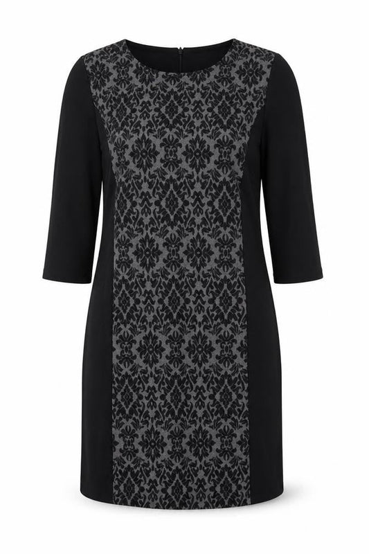 TIGI  Womens Black Animal Print  Fit & Flare  Size 10