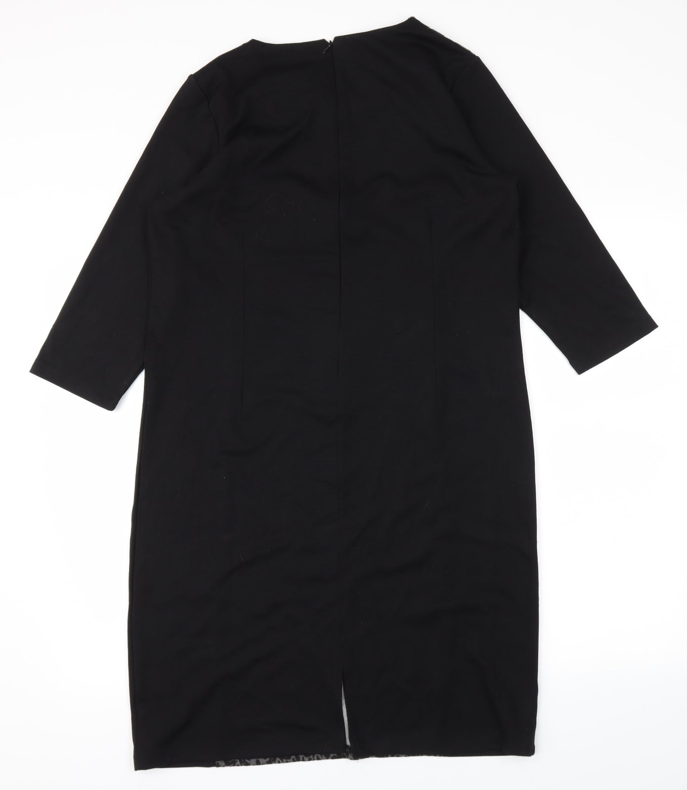 TIGI  Womens Black Animal Print  Fit & Flare  Size 10