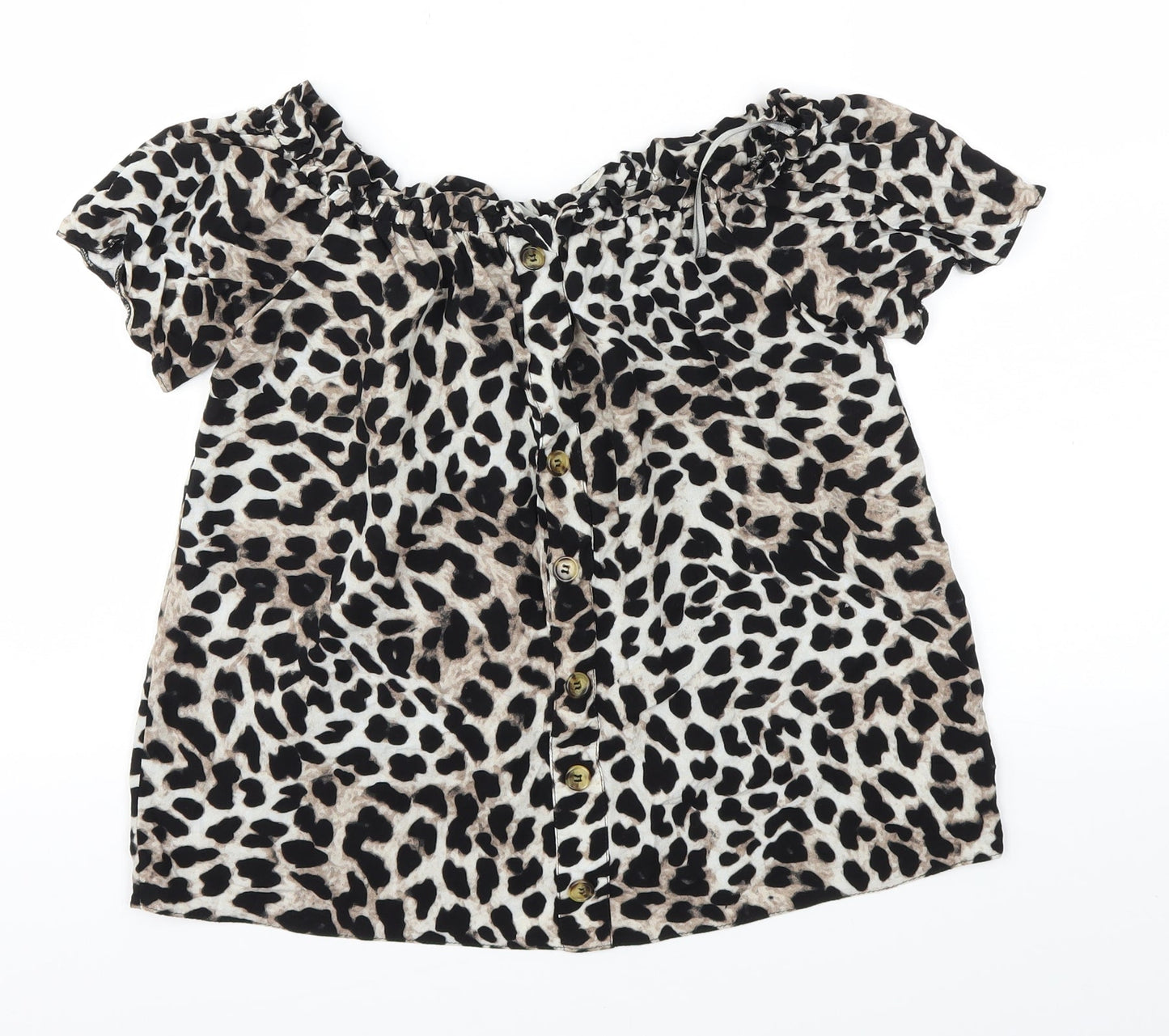 Womens UK Size 8 Dorothy Perkins Brown Basic T-Shirt