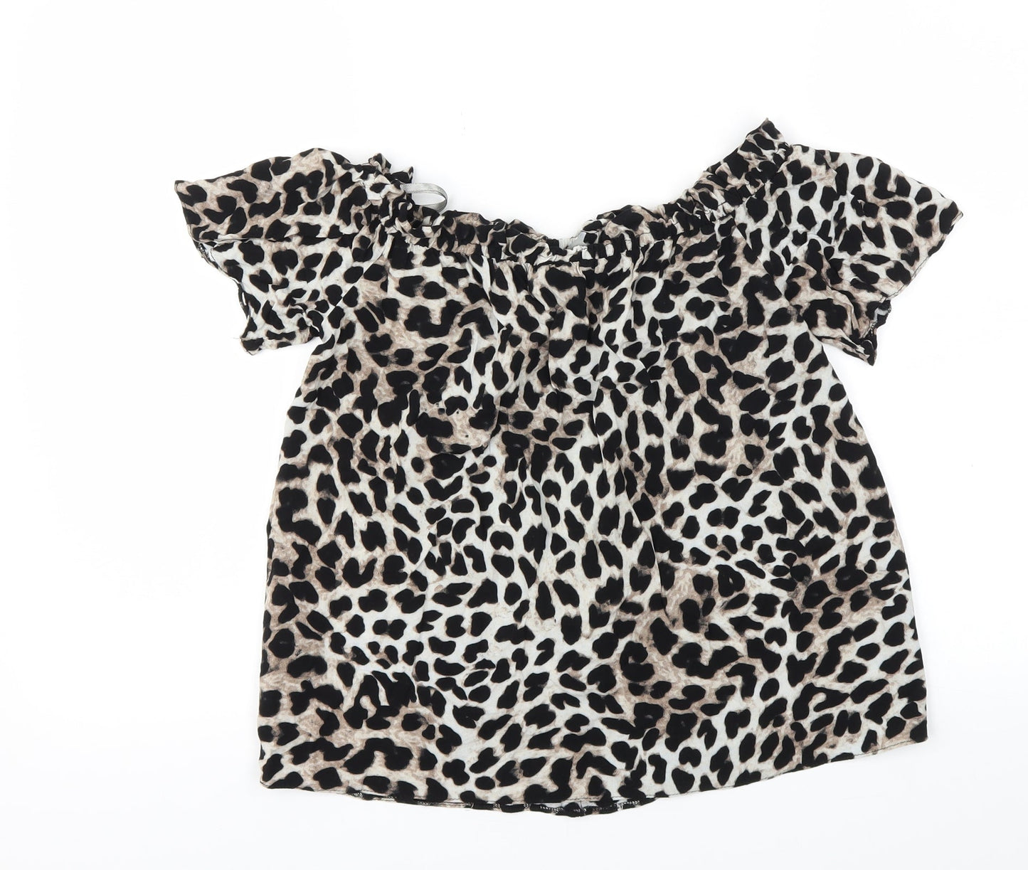 Womens UK Size 8 Dorothy Perkins Brown Basic T-Shirt