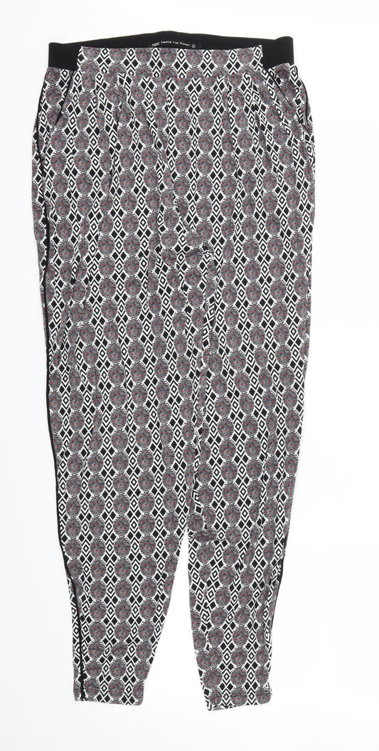 Womens UK Size 10 NEXT Relaxed Fit  Black Trousers