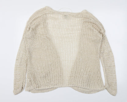 River Isand Womens Beige   Cardigan Jumper Size 10