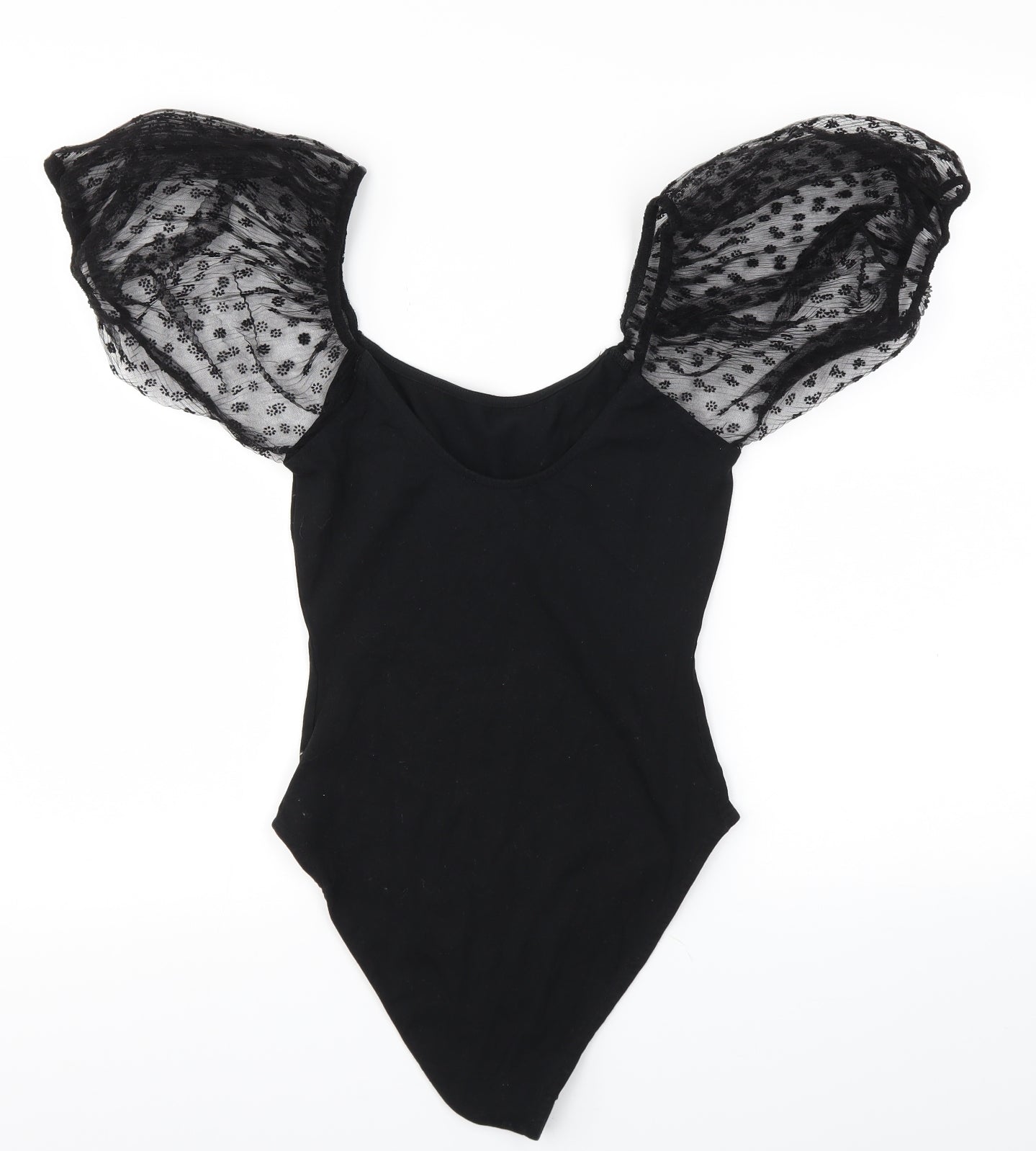 Primark Womens Black   Bodysuit One-Piece Size S