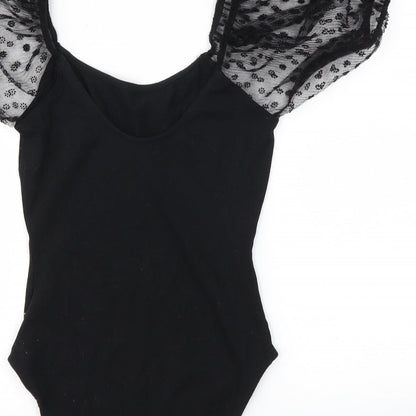 Primark Womens Black   Bodysuit One-Piece Size S