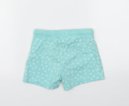 Lupilu Girls Blue Floral  Capri Trousers Size 18-24 Months