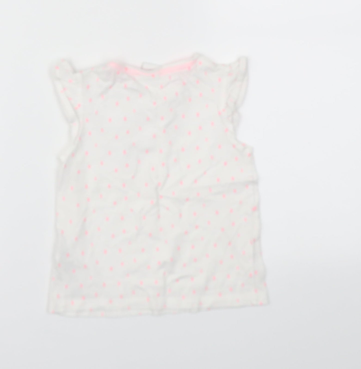 Disney Baby White Animal Print  Basic T-Shirt Size 12-18 Months