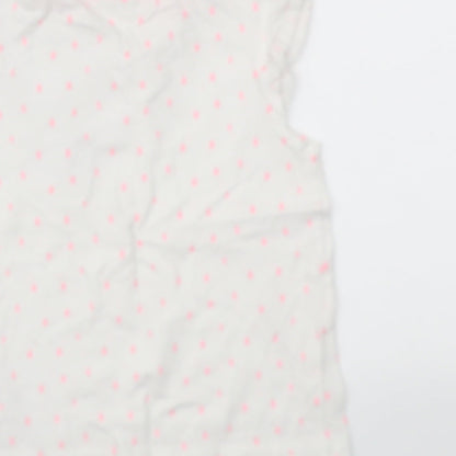Disney Baby White Animal Print  Basic T-Shirt Size 12-18 Months