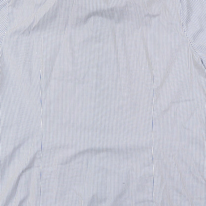OLYMP  Mens Blue Striped   T-Shirt Size 17