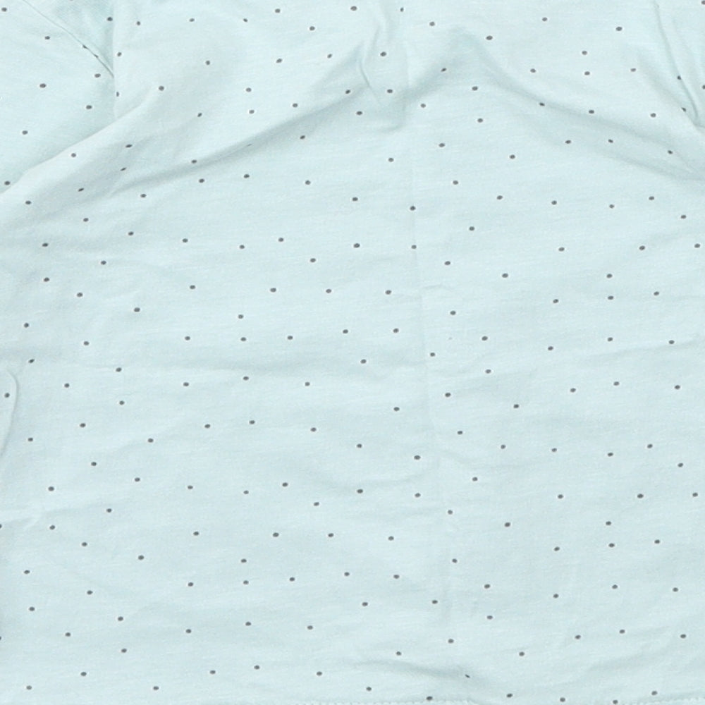 George Girls Blue Polka Dot  Basic T-Shirt Size 9-12 Months