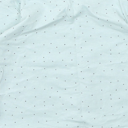 George Girls Blue Polka Dot  Basic T-Shirt Size 9-12 Months