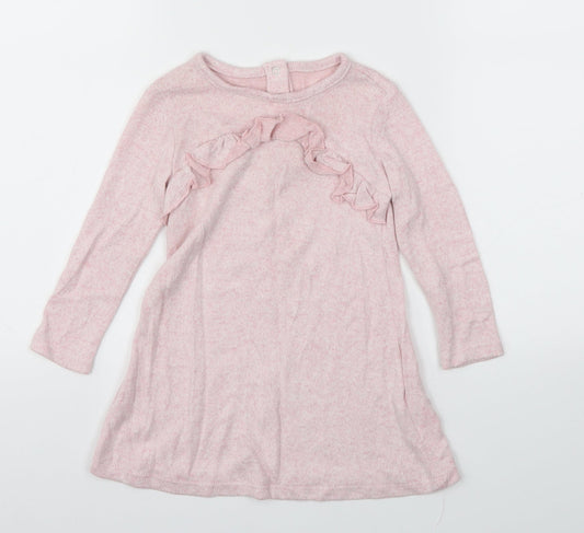 F&F Girls Pink   Fit & Flare  Size 12-18 Months