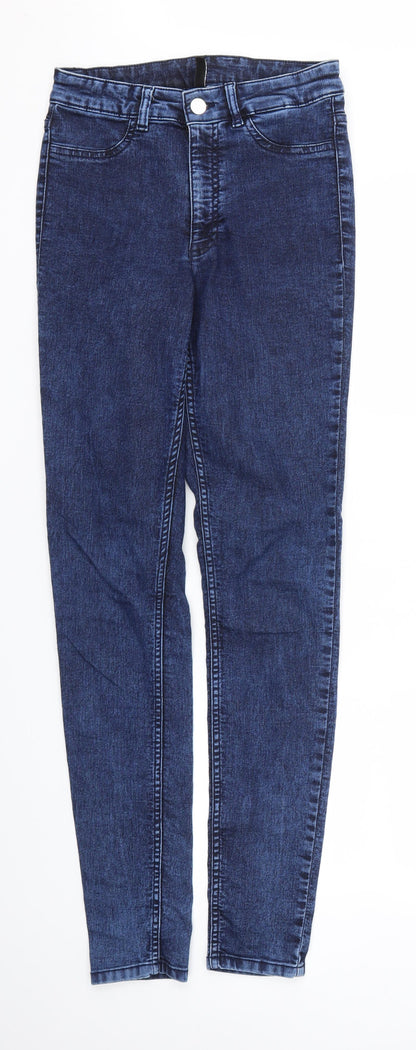 H&M Womens Blue   Skinny Jeans Size 10 L32 in