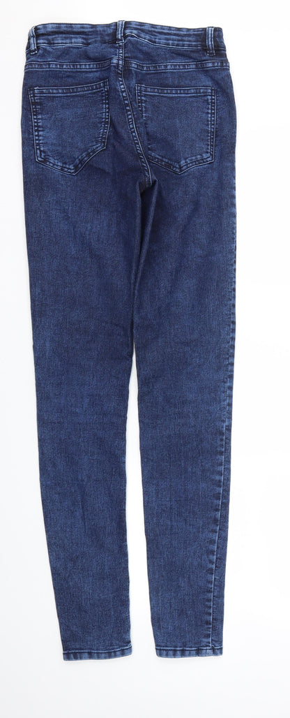 H&M Womens Blue   Skinny Jeans Size 10 L32 in