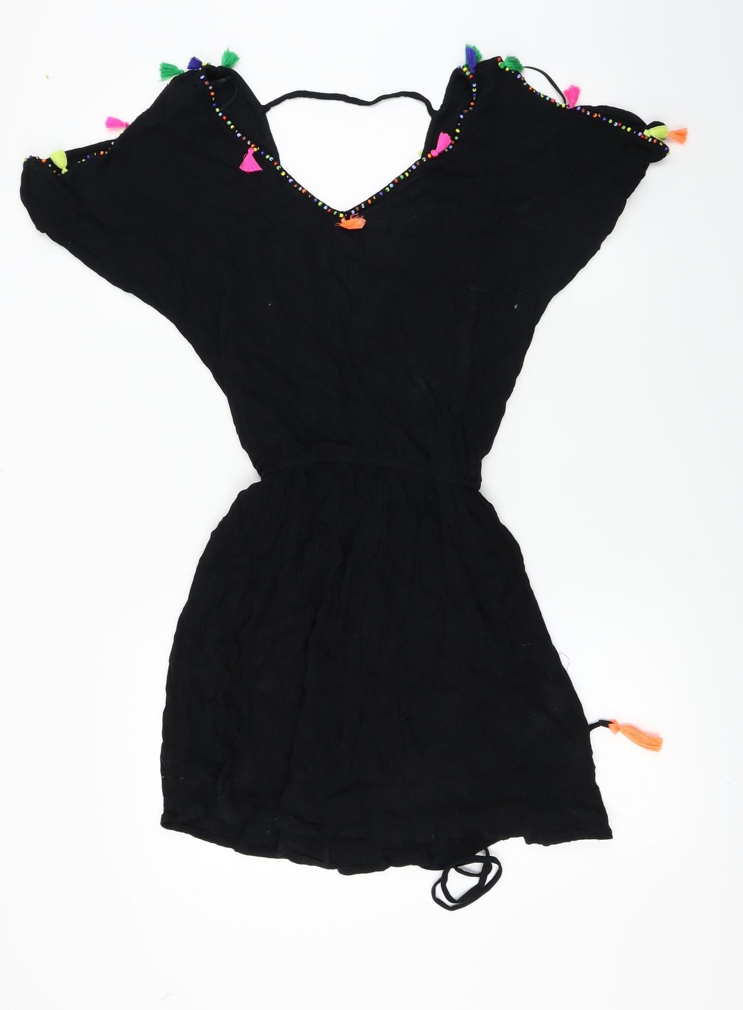 Papaya  Womens Black   Basic T-Shirt Size S