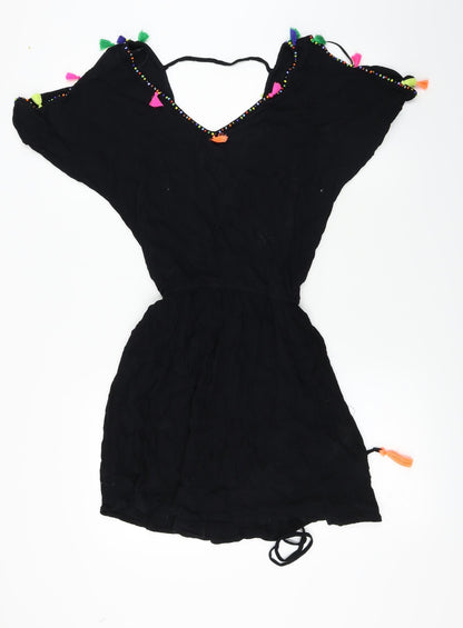 Papaya  Womens Black   Basic T-Shirt Size S