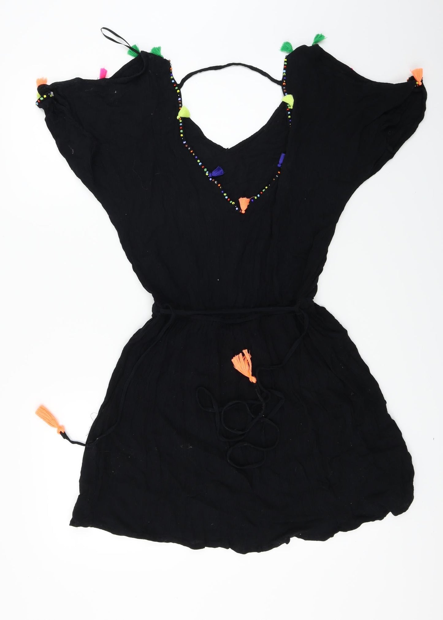 Papaya  Womens Black   Basic T-Shirt Size S