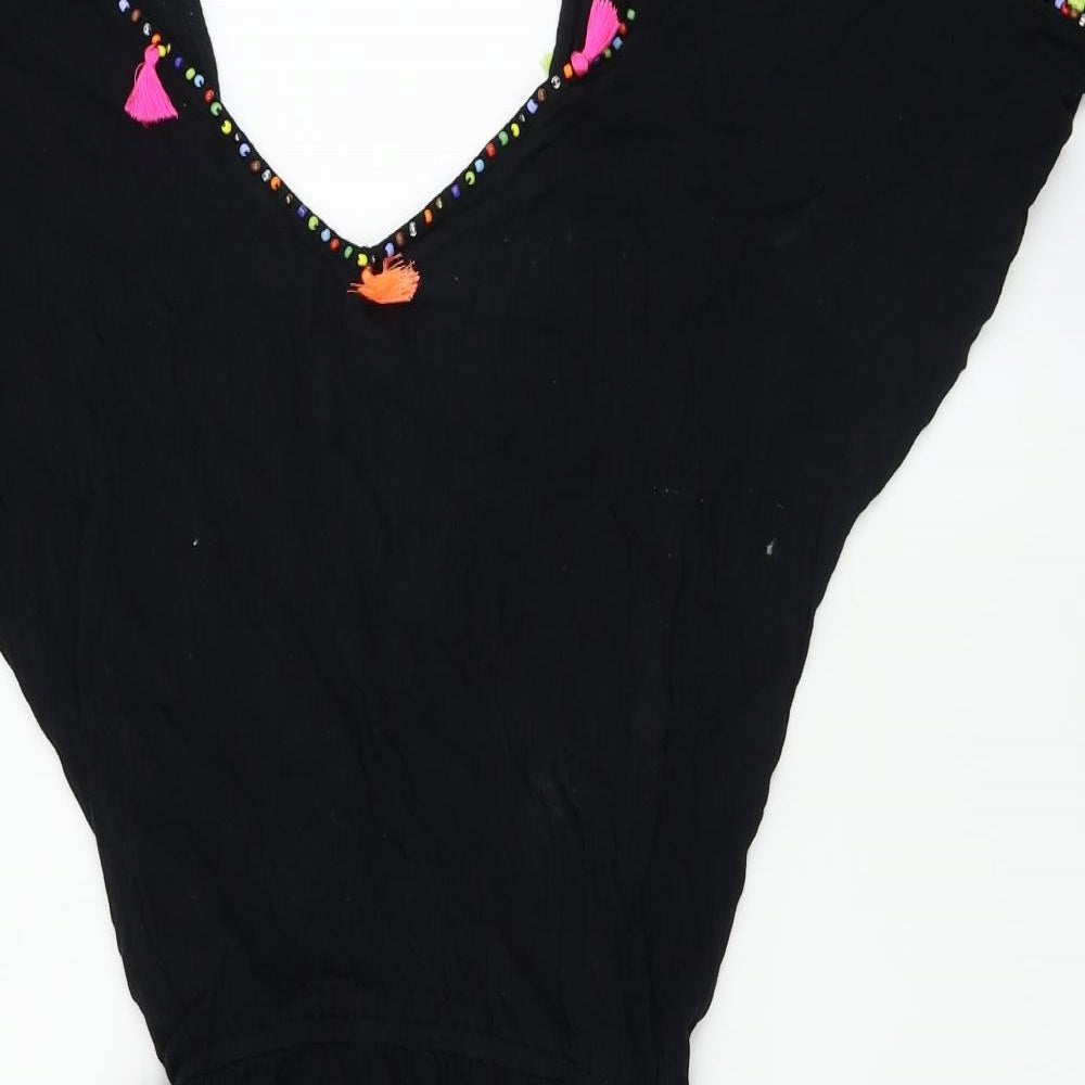 Papaya  Womens Black   Basic T-Shirt Size S