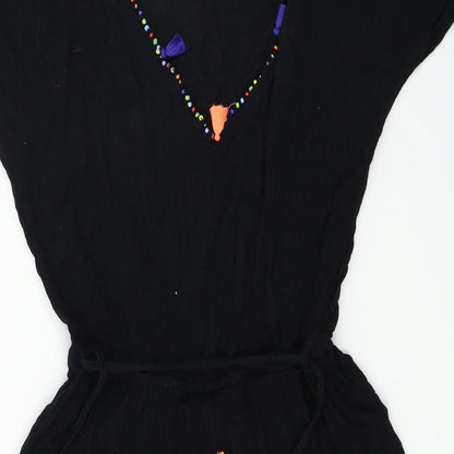 Papaya  Womens Black   Basic T-Shirt Size S