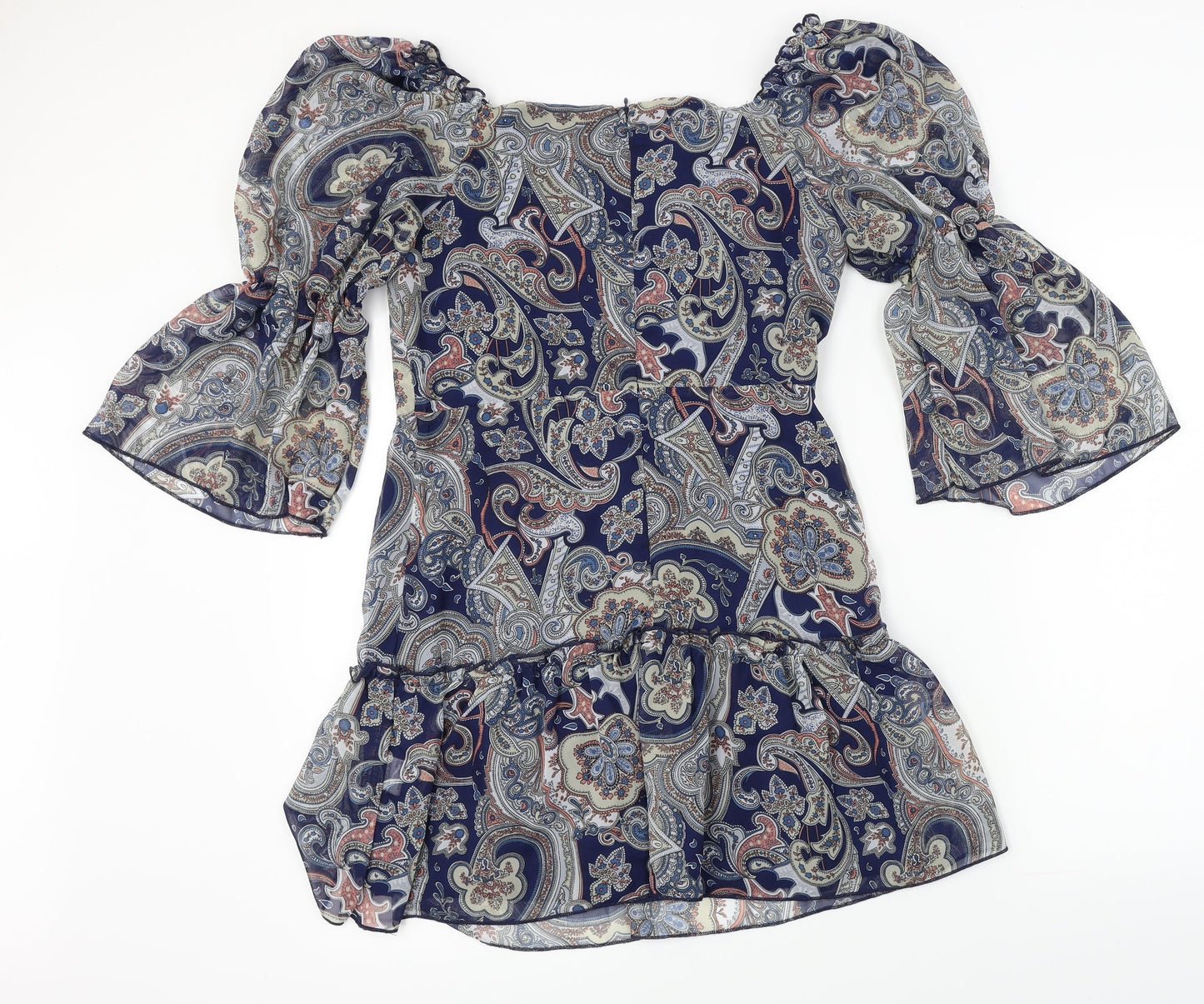 SheIn  Womens Blue Floral  A-Line  Size M