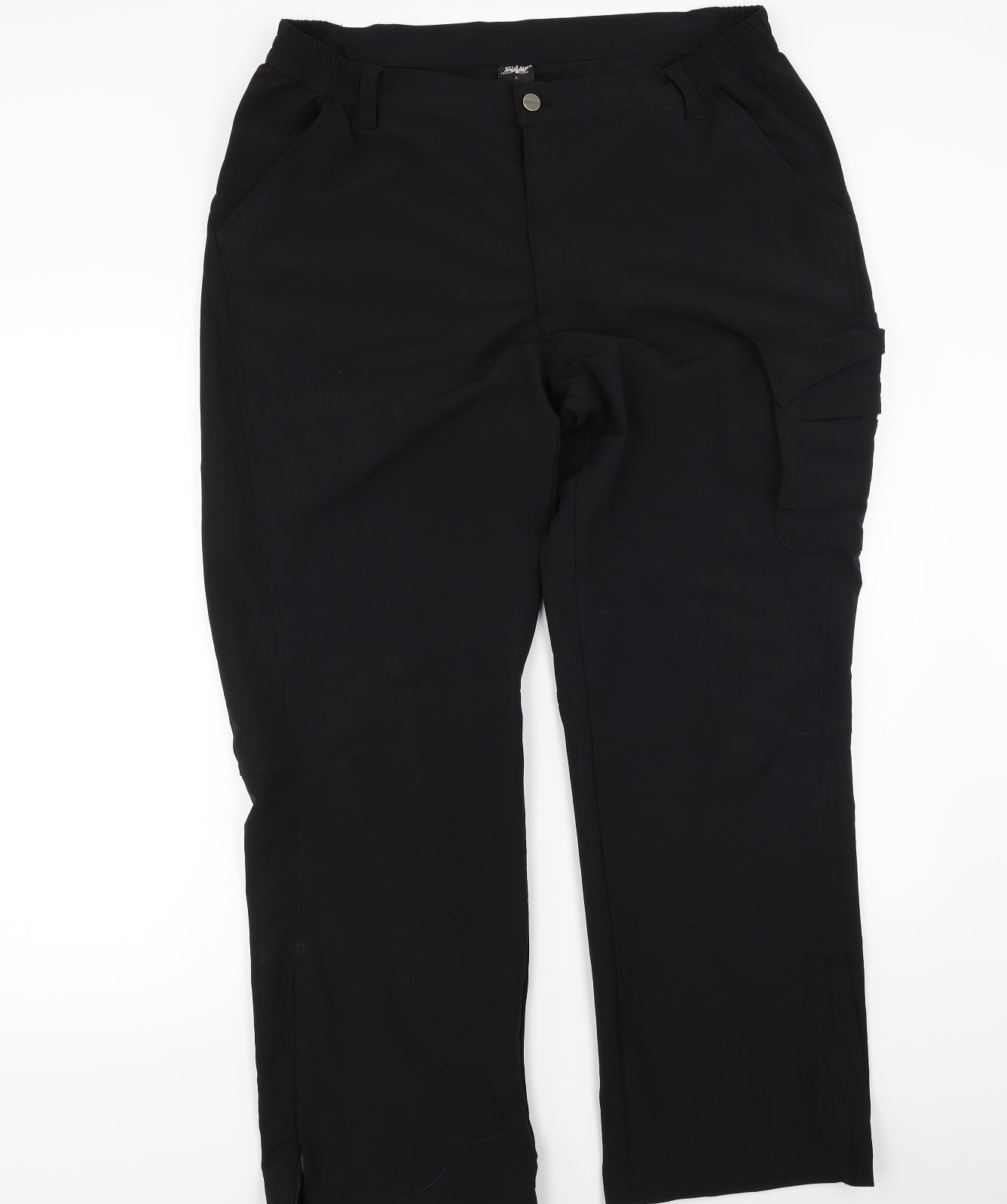 Shamp Womens Black   Trousers  Size L L27 in