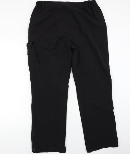 Shamp Womens Black   Trousers  Size L L27 in