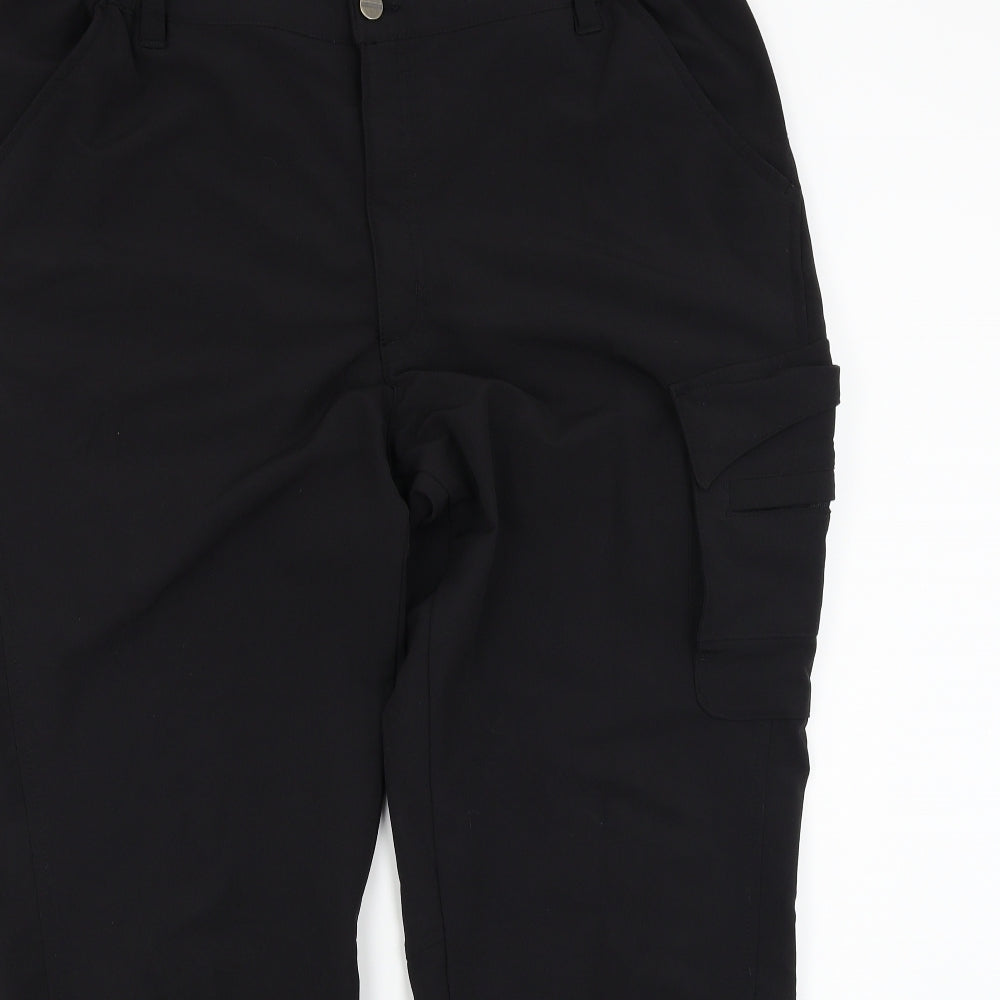 Shamp Womens Black   Trousers  Size L L27 in
