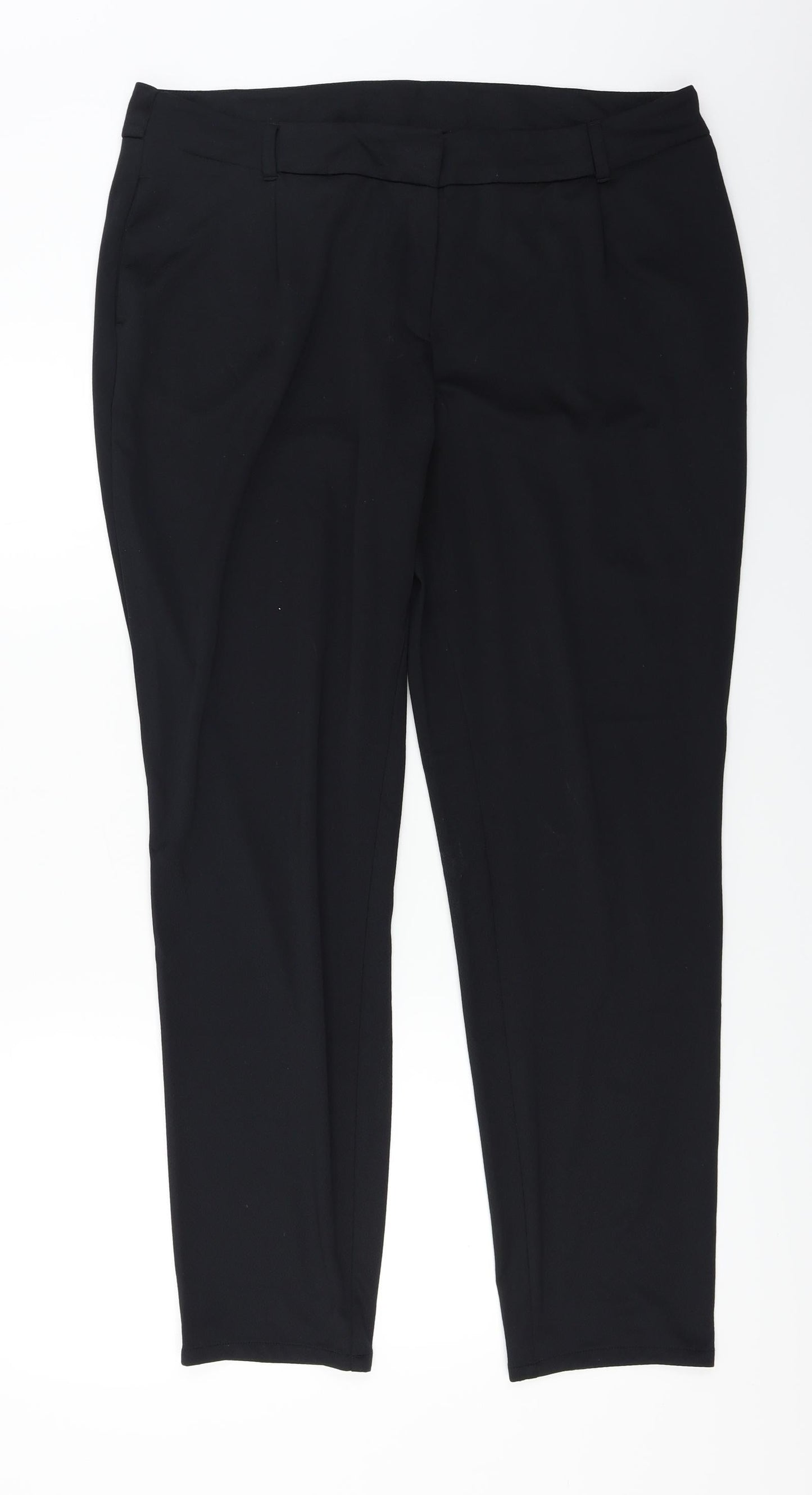 Yessica  Womens Black   Trousers  Size 36 in L27 in