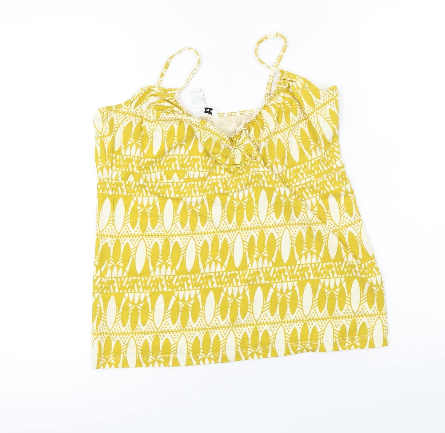 Womens UK Size L H&M Yellow Basic T-Shirt