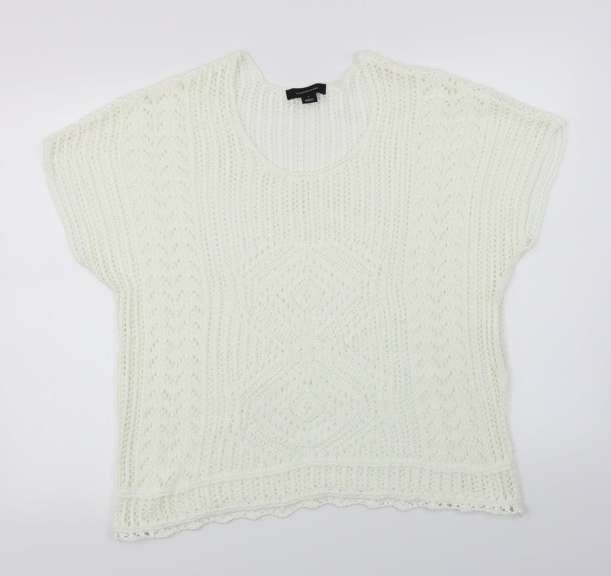 Additional front view of Atmosphere women’s ivory jumper, size S