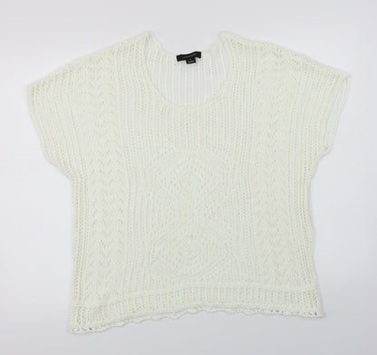 Additional front view of Atmosphere women’s ivory jumper, size S