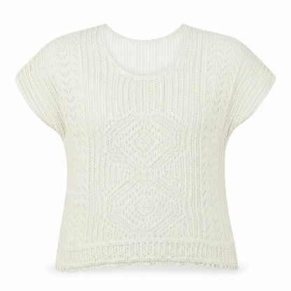 Front view of Atmosphere women’s ivory jumper, size S