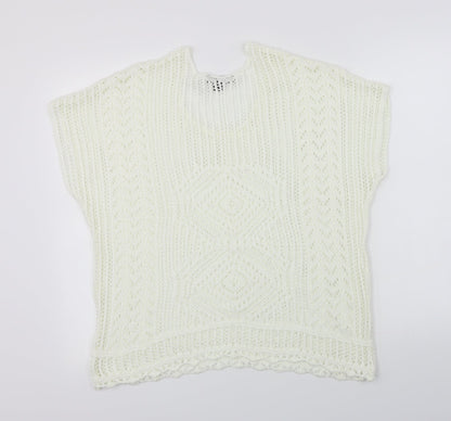 Back view of Atmosphere women’s ivory jumper, size S