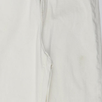 H&M  Womens White   Straight Jeans Size 12 L25 in