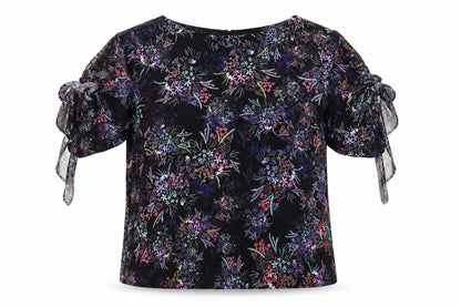 Womens UK Size 14 H&M Black Basic Blouse
