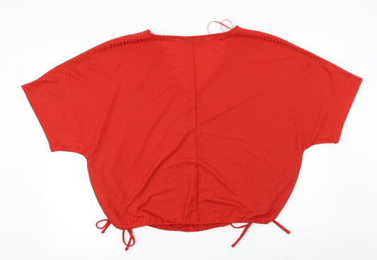 F&F  Womens Red   Basic Blouse Size 18