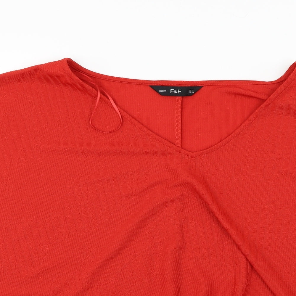 F&F  Womens Red   Basic Blouse Size 18
