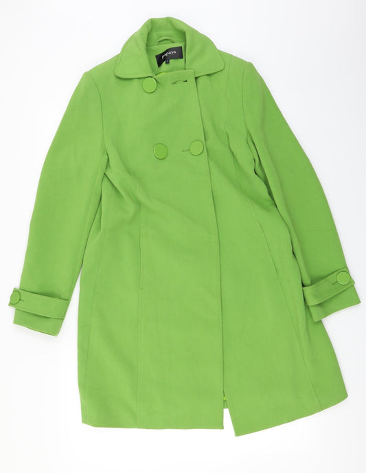 Papaya  Womens Green   Jacket Coat Size 8  - missing button spare inside