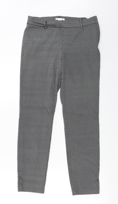 Womens UK Size 8 H&M Regular Fit  Black Trousers